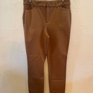 Old Navy Pixie Skinny Pants Women’s 14 Tall – High-Rise Brown Ankle Stretch New